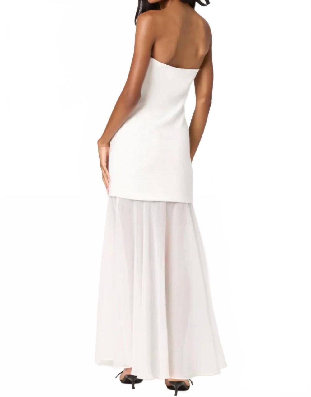 NEW ASTR lizet maxi dress in white - Picture 3 of 4
